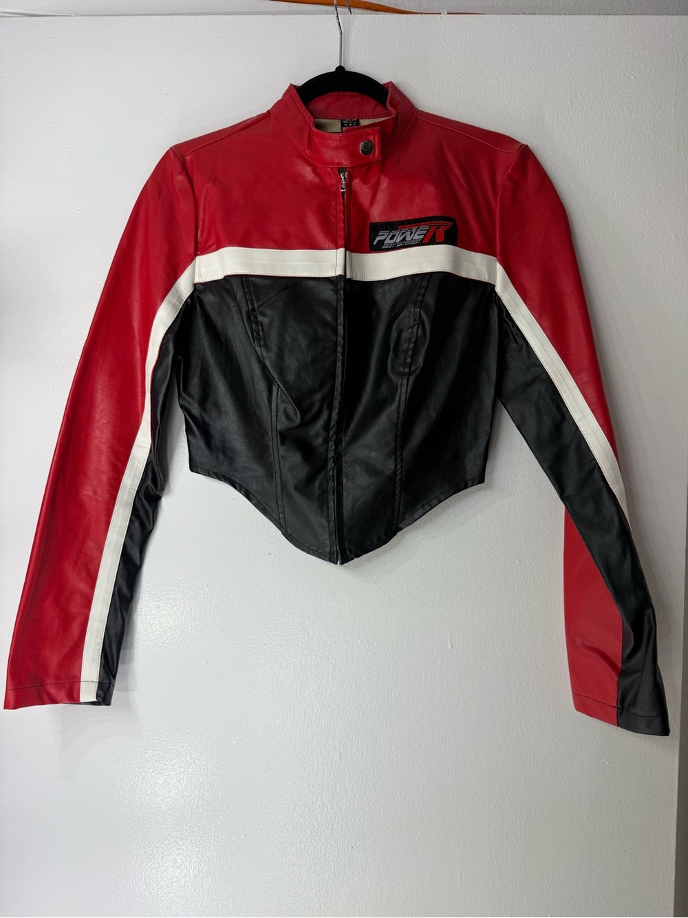 Red & Black Women's Moto Jacket
